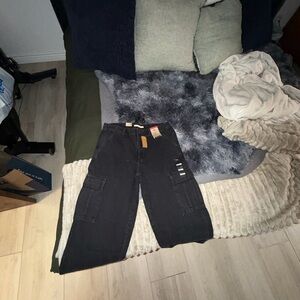 Levi's Dark Black Cargo Jeans